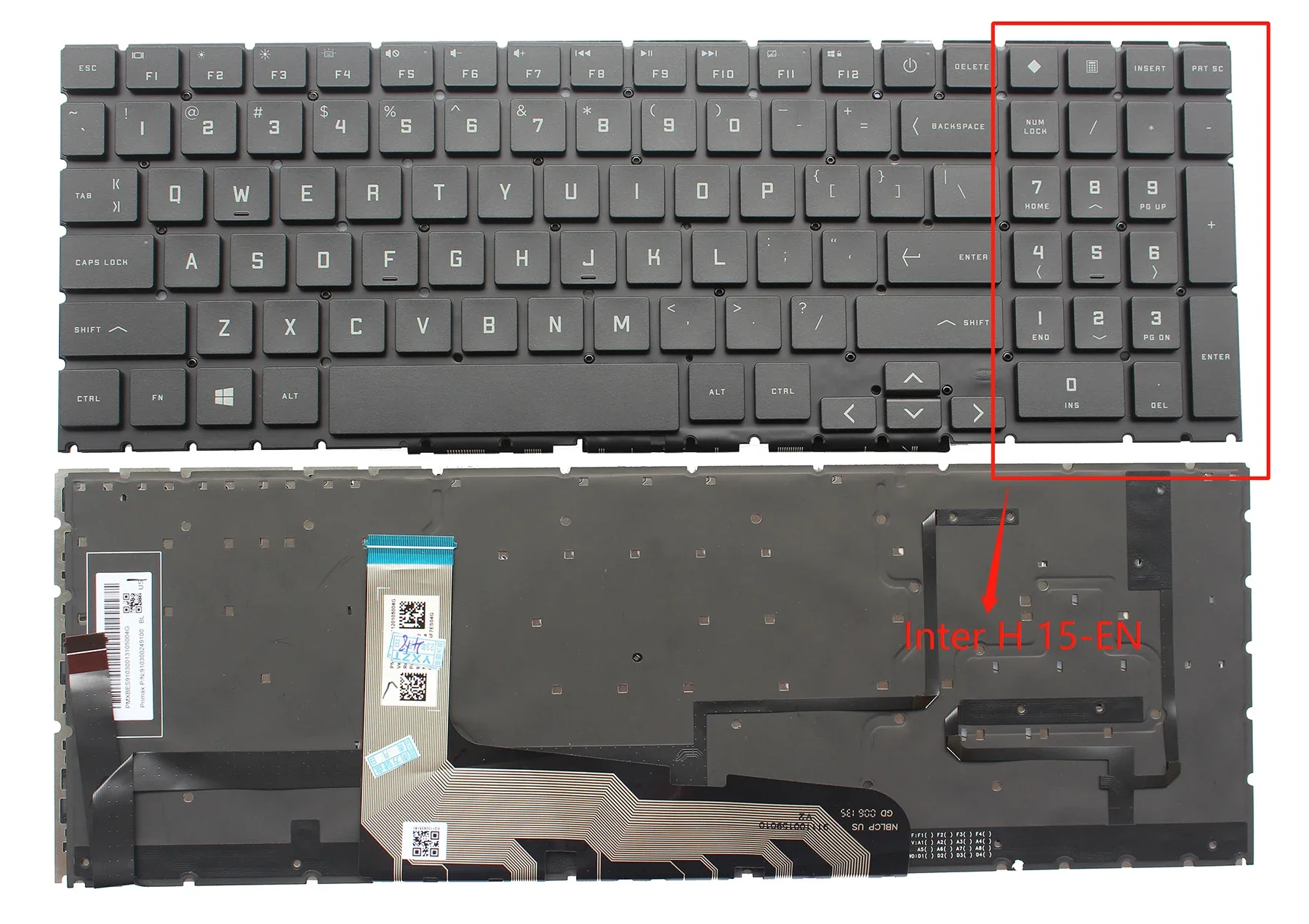 

Для HP OMEN 15 15EN 15-EN 15-EK TPN-Q238 16-B Q265 15-EK000 Арабская AR RGB клавиатура с подсветкой