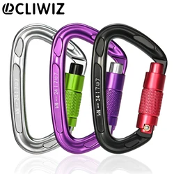 CLIWIZ Brand 24KN Outdoor Professional Carabiner 7075 Aviation Aluminum Safety Automatic Lock With Certificates CE/UIAA