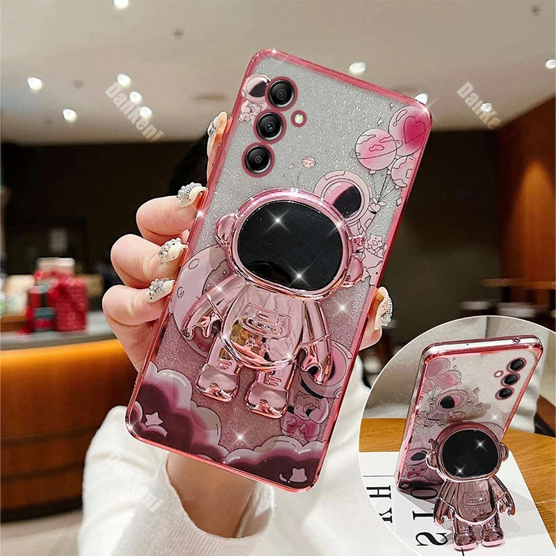 Funda flotante con soporte para teléfono, creatividad, astronauta, para Samsung Galaxy A04S A04 A13 A04E A03 A05 A02S A32 A20S A22 A33 A14 A15