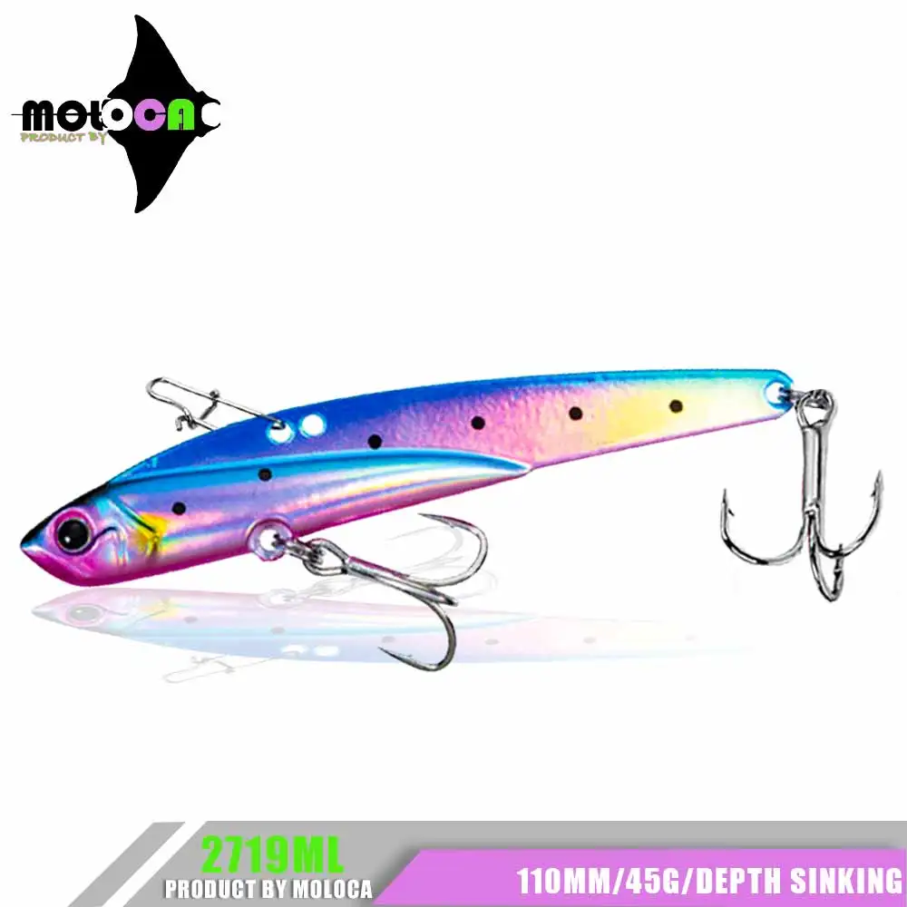 VIB Fishing Lure 110mm 45g Artificial Blade Metal Sinking Vibration Seabass Isca Artificial Jig Pesca Accessories Bait Equipment