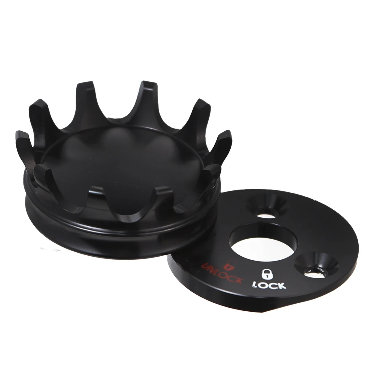 Motorcycle Fork Lock Crown shaped Cover For Harley 1994-2023 Road King Model image 3