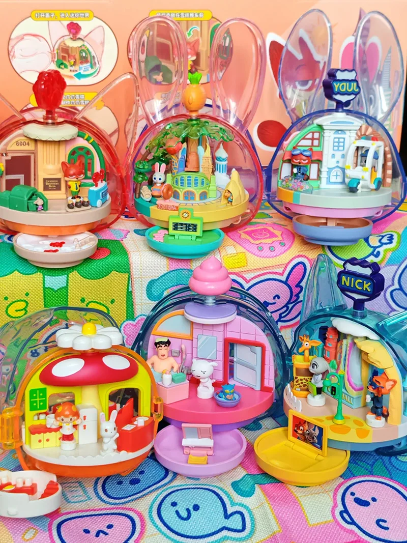 

Оригинальные светящиеся фигурки Disney Zootopia Zhuanle Series в закрытой упаковке: Ник и Джуди, коллекционные куклы ручной работы, подарки на день рождения для девочек