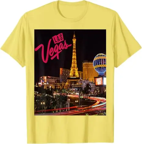 Las Vegas Shirt Vegas Strip Nachtleben Souvenir und Geschenke T-Shirt Y2k Las Vegas Souvenir Neuheit Geschenk Reise Urlaub Familie Kleidung – Detail 10