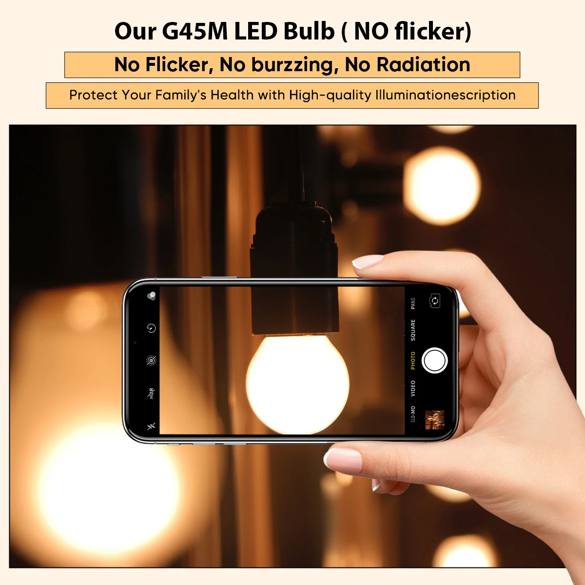 Milky White G45 Led Bulb 220V E27 1W 2W 3W Night Light Plastic Shatterproof Pendant Chandelier Outdoor Garland Decoration Lights