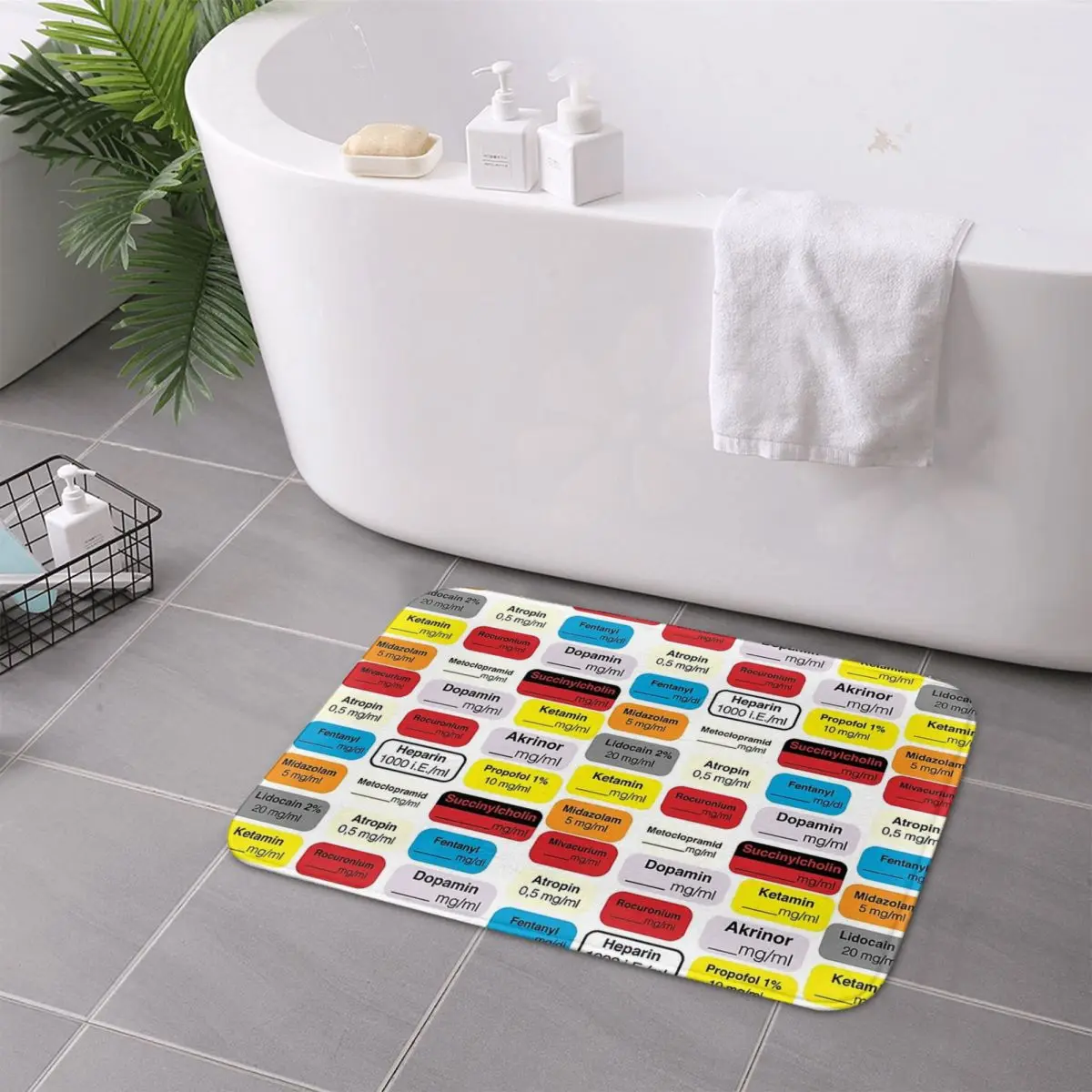 Anesthesia Medication Non-slip Doormat Floor Mat Water oil proof Carpet Rug for Kitchen Entrance Home Living room Footpad Mats