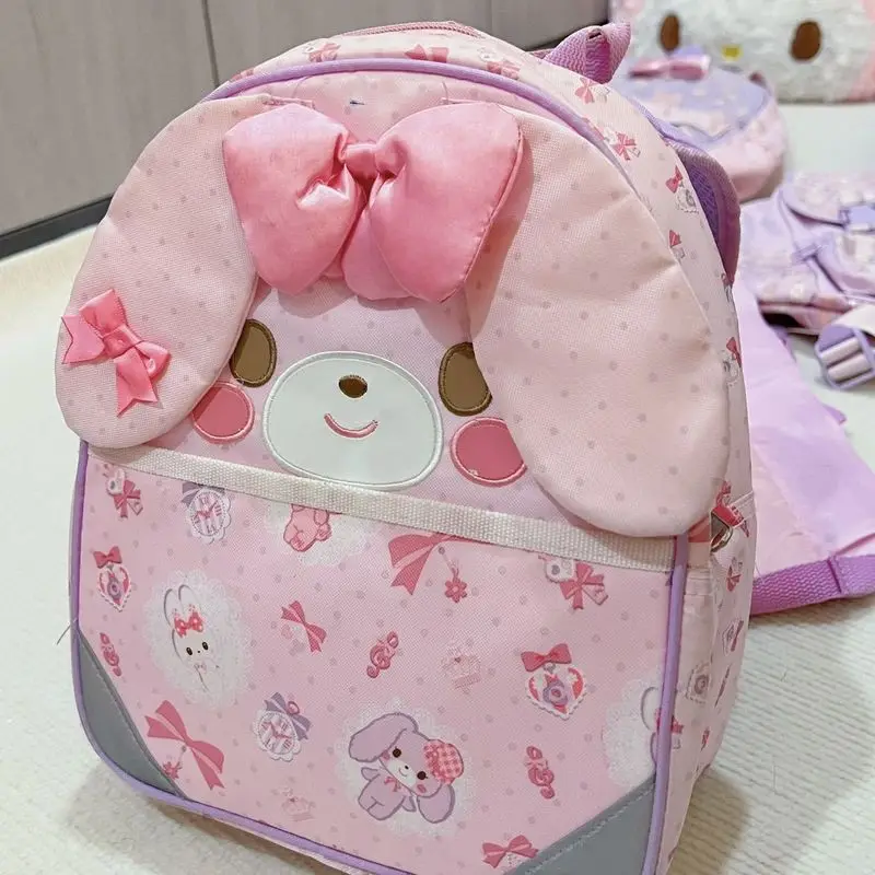 Sanrio Sugarbunnies Boing Rabbit Shoulder Bag Sweet Cute Bobo Rabbitlarge-Capacity Backpack Shoulders Schoolbag Anime Toys Gifts