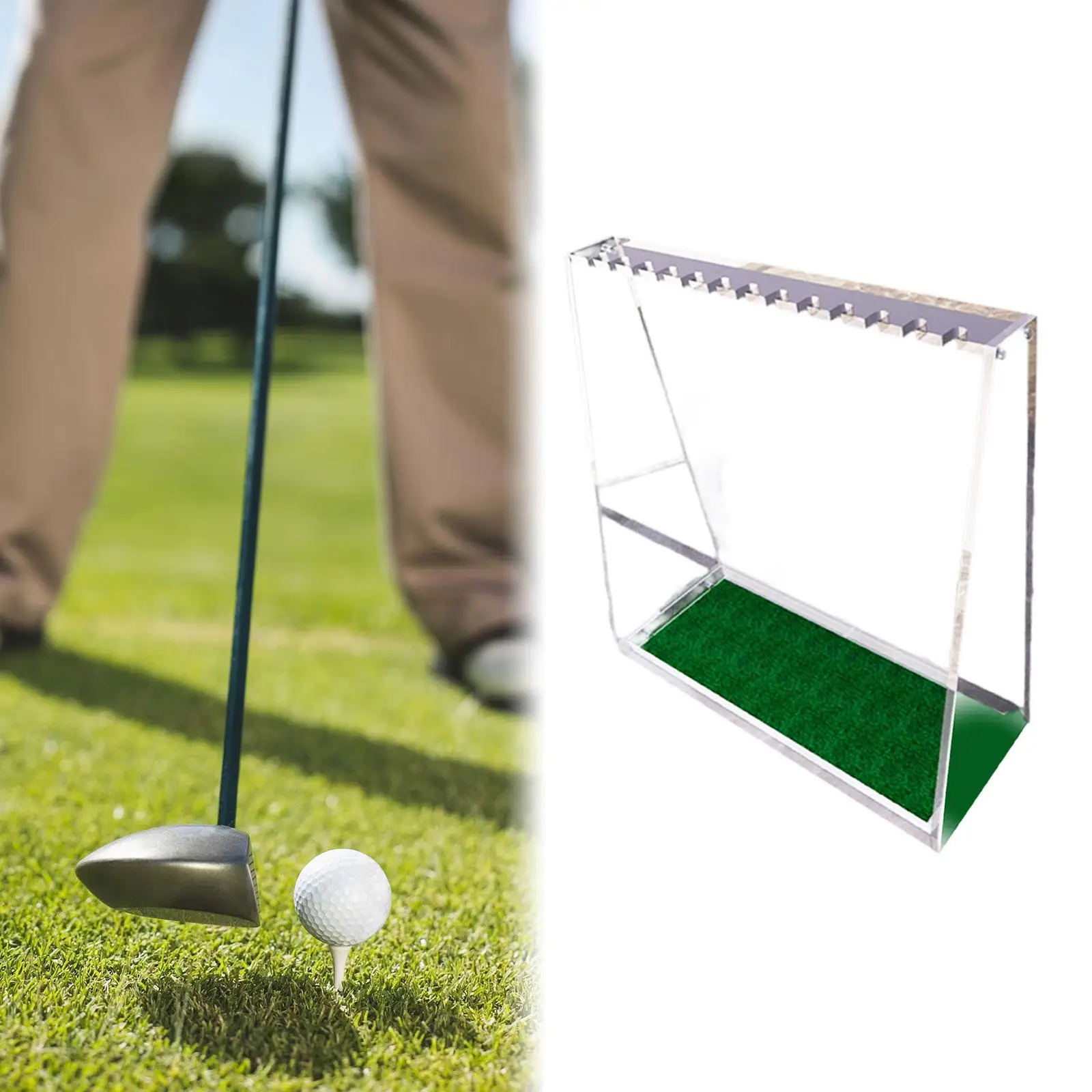 

Golf Club Rack, Golf Club Display Stand Shelf, Easy to Assemble Golf Putter Stand for Golf Course Practice Supplies, Indoor