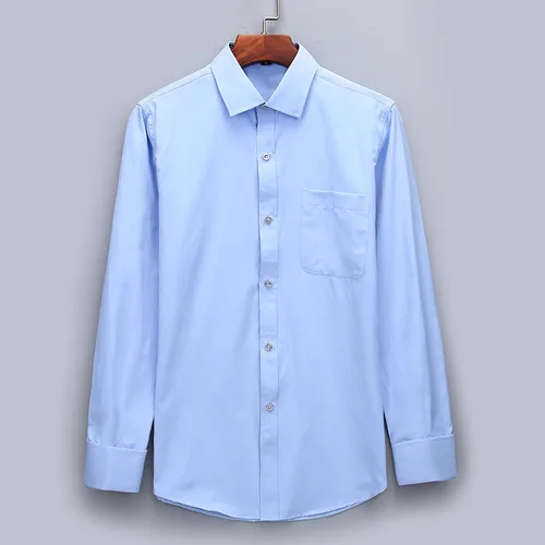 Imagen 2 del producto Camisa de manga larga con gemelos franceses de gran tamaño 6XL para hombre, para el trabajo, negocios, ajustada, camisa de manga larga para hombre, Formal Social