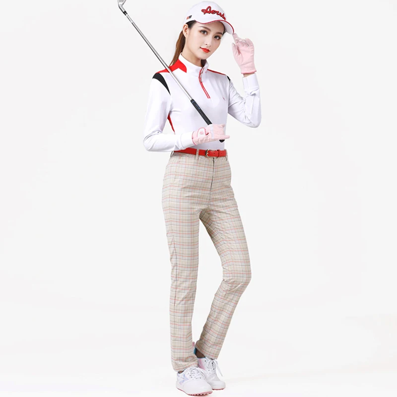 Summer Women\'s New Golf Pants Casual Elastic Quick Drying Slim Fit