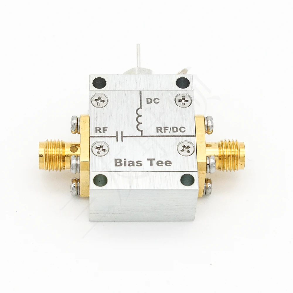 BiasTee-Interceptor de polarización DC, alimentación RF Coaxial, alta corriente, 0,01-4,2 GHz