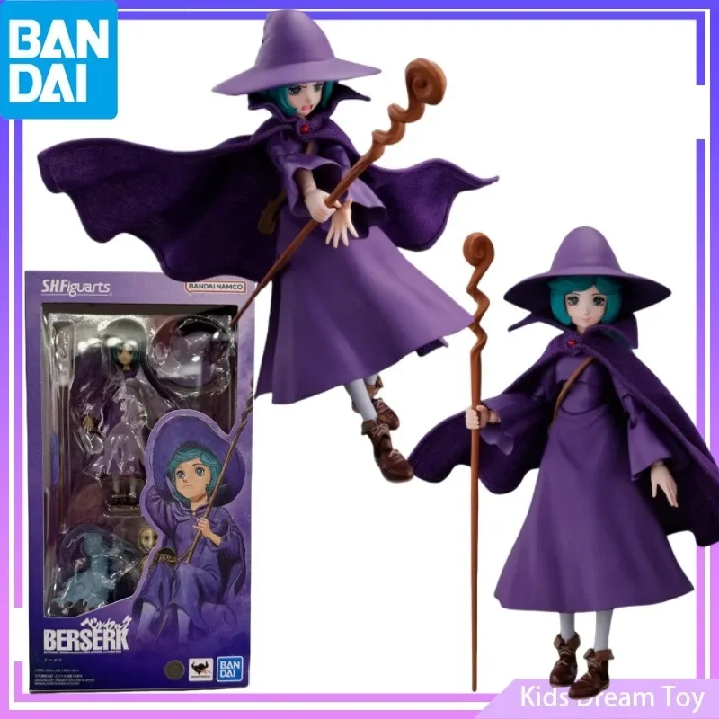 반다이 재고 오리지널 S.H.Figuarts Berserk 애니메이션 피규어-SCHIERKE-액션 피규어 장난감, 소년 소녀용 수집 모델 선물