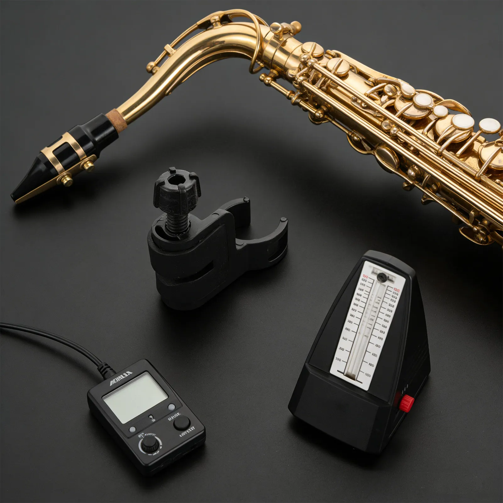 

Professional Sax Mic Clip Non Slip Plastic Pickup Holder for Saxophone Wireless Wired Recording Broadcasting Music Teacher