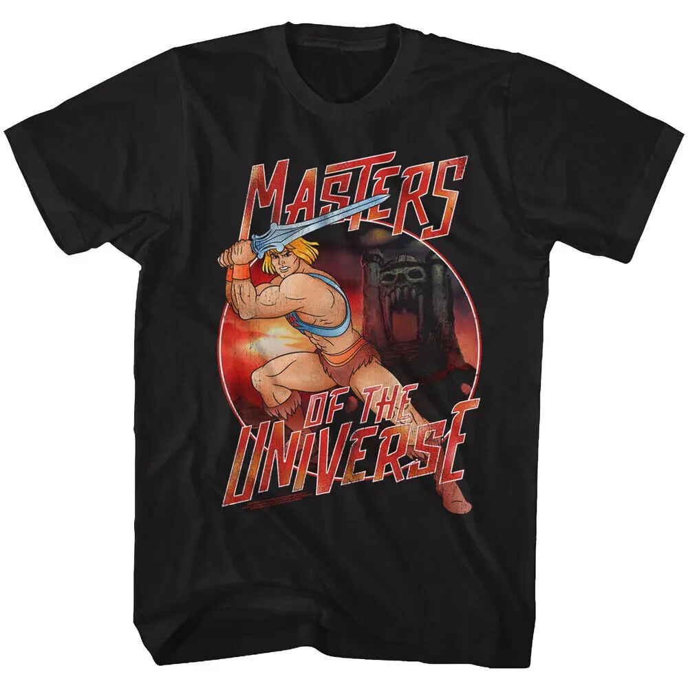 Masters Of The Universe Cartoon He Man Sword Castle Grayskull Men's T Shirt