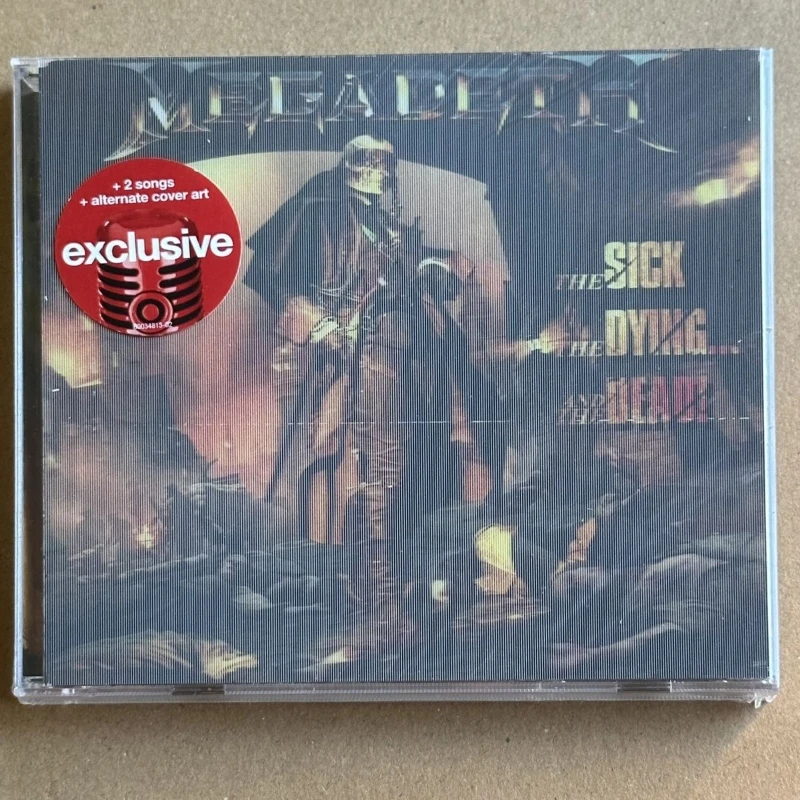 Rock Megadeth Dave Mustaine Music CD The Sick The Dying and The Dead Album Music Record Cosplay Walkman Car Soundtracks Box Gift