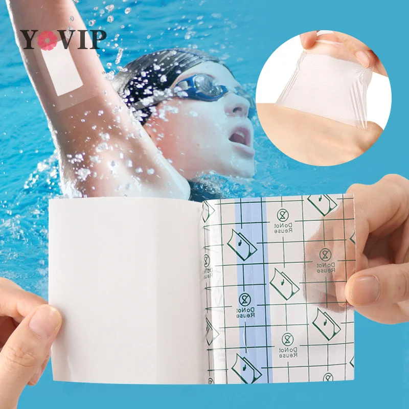 

10pcs Medical Adhesive Tape Transparent Tape Pu Anti-Allergic Medicinal Wound Dressing Fixation Tape Plaster Waterproof