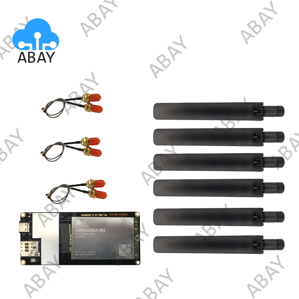 M.2 to USB Adapter With Pigtail GPS Antenna for M.2 5G Module SIM8200EA-M2 Gosuncn GM800 CIB RM500Q-GL SIM8300G-M2 5G Module