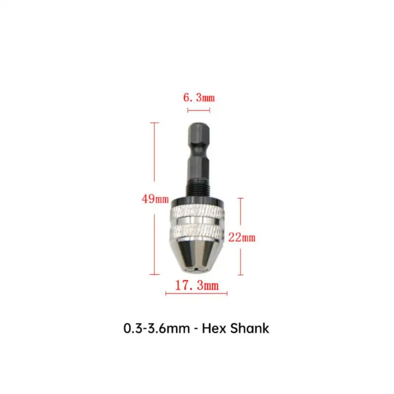 Hex Shank Drill Bits Adapters Sturdy And Durable Damping Easy To Use Lightweight Design Woodworking Tools Drill Chuck Adapter