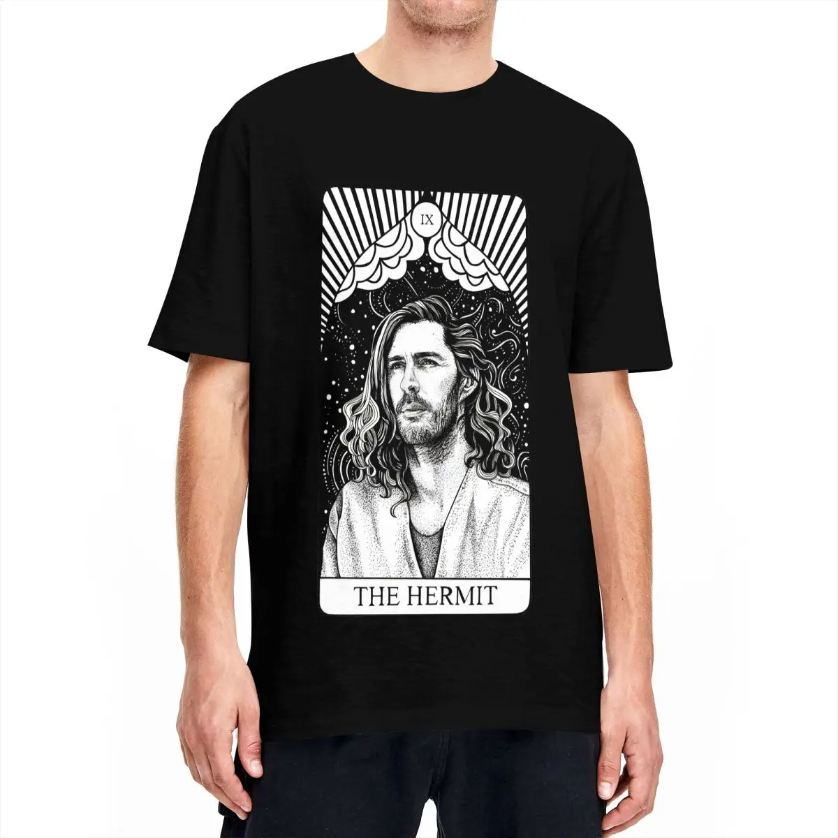 Singer Hozier Jesus T-Shirt Men Funny Classic 100 Cotton T Shirts Summer O-Neck Hip Hop Tee Shirt Cheap Oversized Tops