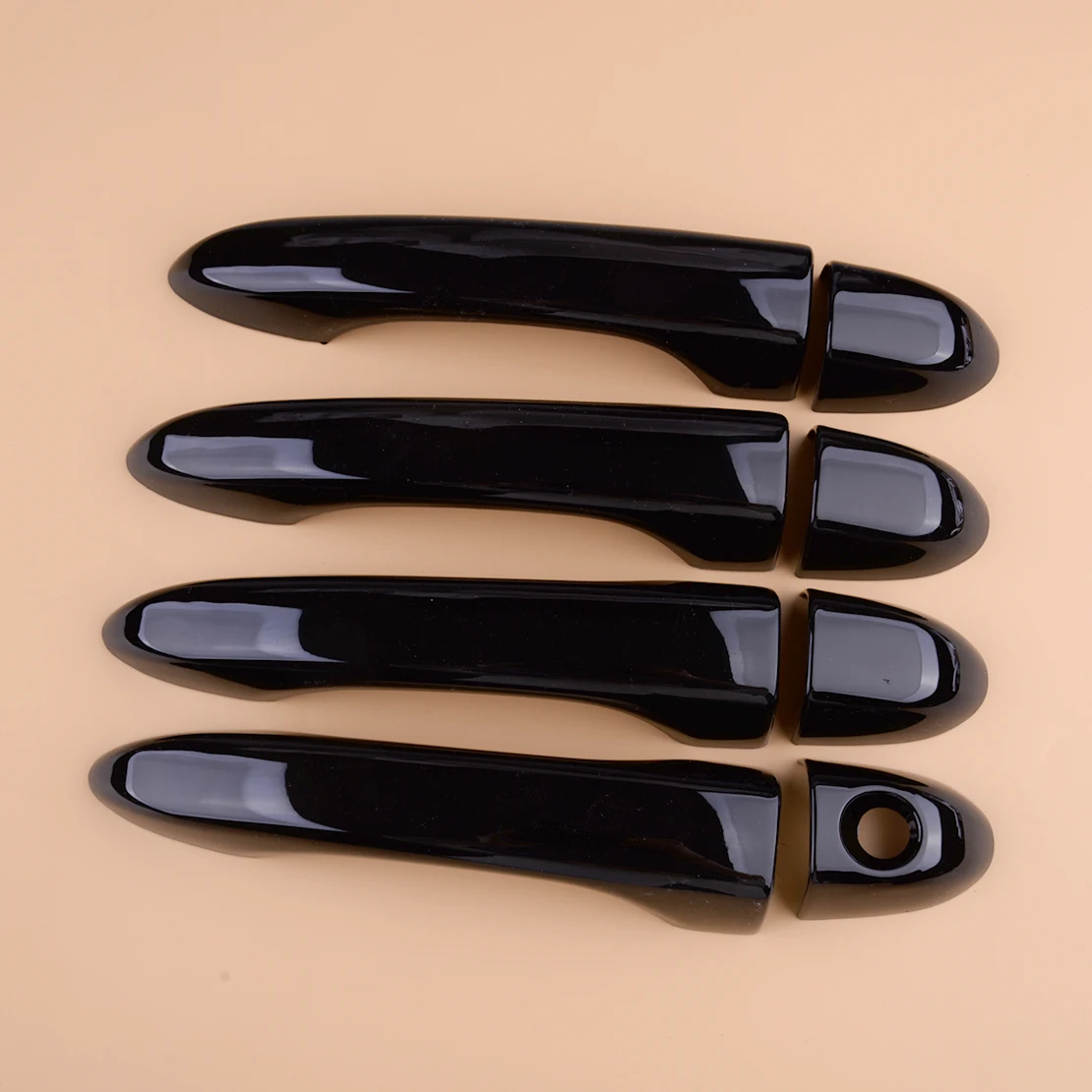 1 Set Gloss Black ABS Exterior Door Handle Cover Trim With 1 Key Hole Fit for Dodge Dart Sedan 2013 2014 2015 2016