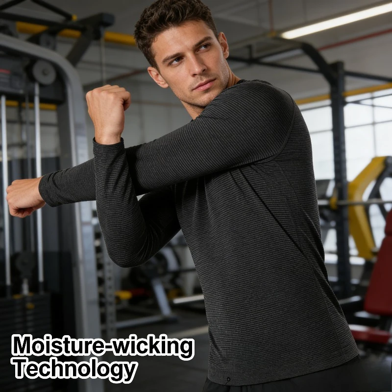 

2026 Autumn/Winter New Quick-Dry Long Sleeve Running Shirt Lightweight T-Shirt