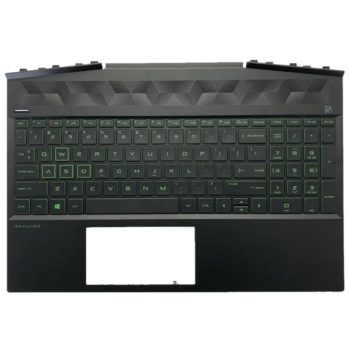 New For HP, Light and Shadow Genie 5 15-DK TPN-C141 C Case Keyboard, Green L57593-001