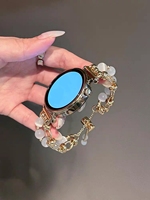 18mm 20mm 22mm small fragrance chain strap suitable for Samsung Galaxy Watch 7 FE 5 Pro 4 6 44mm 40mm bracelet correa metal