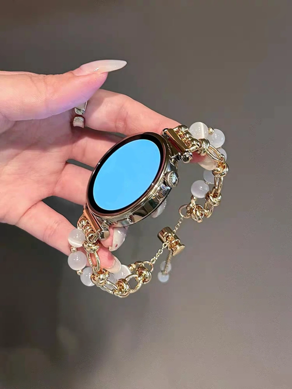 18mm 20mm 22mm Small Fragrance Chain Strap Suitable for Samsung Galaxy Watch 7 FE 5 Pro 4 6 44mm 40mm Bracelet Correa Metal