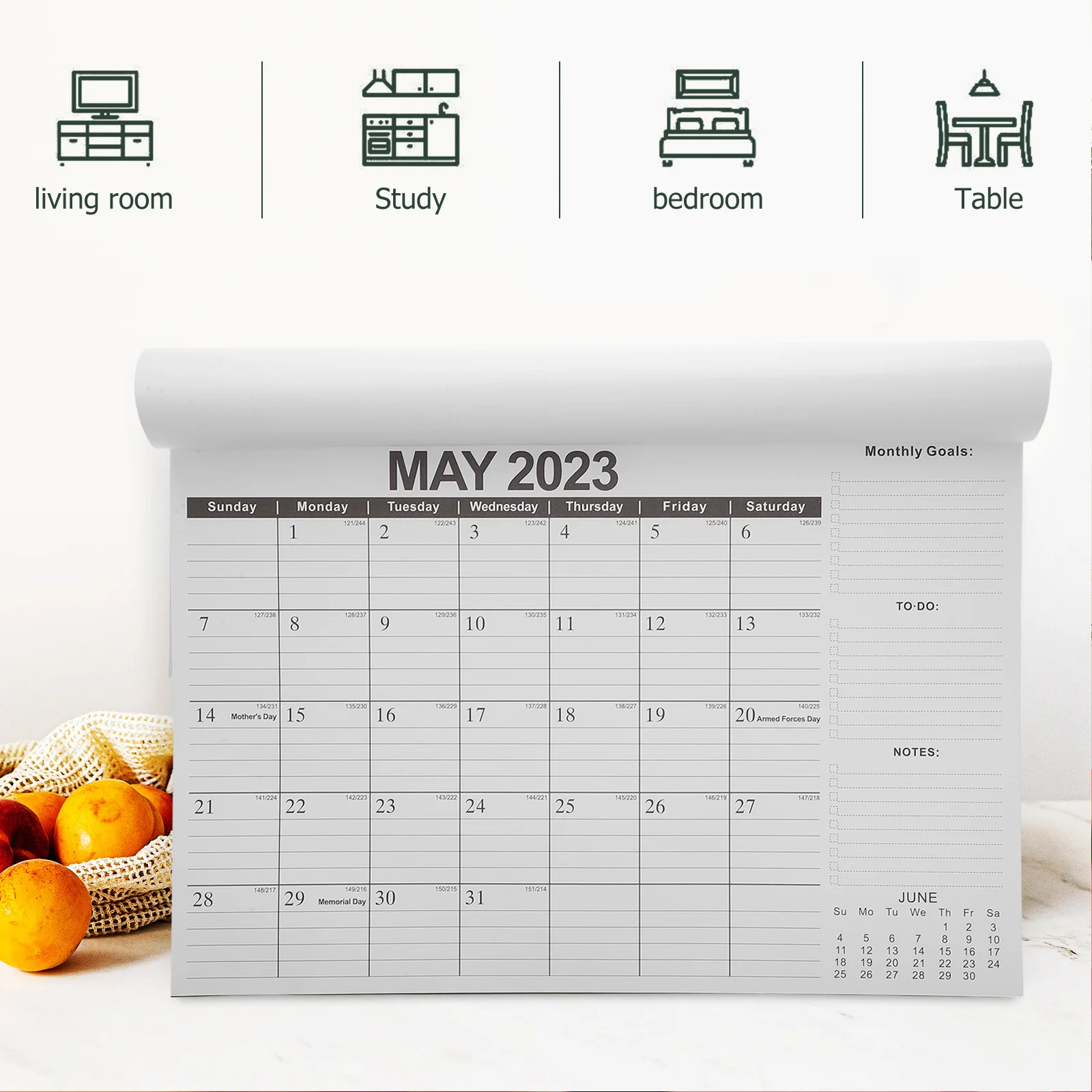 

День Календарь Блок Настенный Планировщик Украшения Годовые Календари Английская Дата