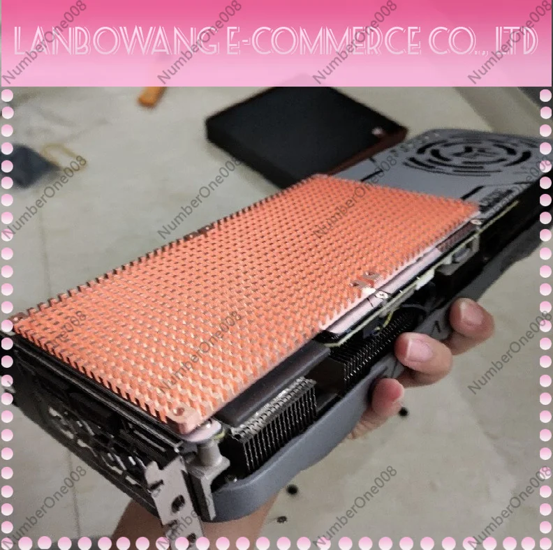 for RTX 3060 3080 3090 Backplane Pure Copper Heat Sink Graphics Card Memory Auxiliary Radiator 90X180MM