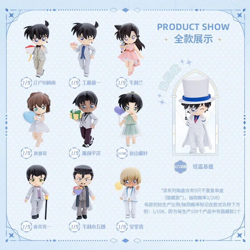 BLOKEES Kaitou Kid‌ Building Blocks Detective Conan Q Celebration Party Assembled Toy Model Desktop Ornaments Holiday Gifts