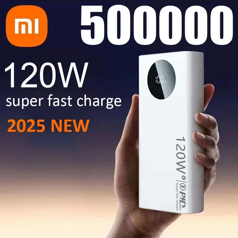 

Xiaomi 120W 50000mAh High Capacity Power Bank Fast Charging Powerbank Portable Battery Charger For iPhone Samsung Huawei 2024