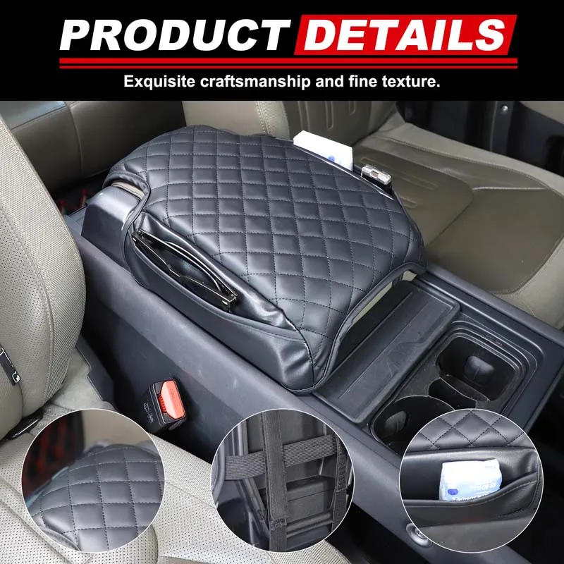 

Car Center Console Armrest Box Cover Protection Cushion With 2 Storage Bag For Land Rover Defender 2020-2025 Car Accessories