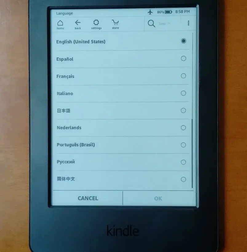 Kindle 8th Kindle 6th Registerable Account Kindle E-Book Reader Touch Screen Ebook Without Backlight E-ink 6 inch Ink Screen