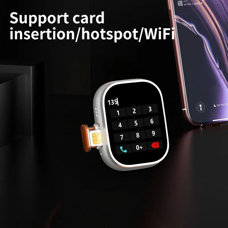 GDS16 4G LTE Smartwatch with 1/3 Replacement Straps, AMOLED Screen, 180° Rotatable Camera, GPS WiFi SIM Slot & Health Tracking