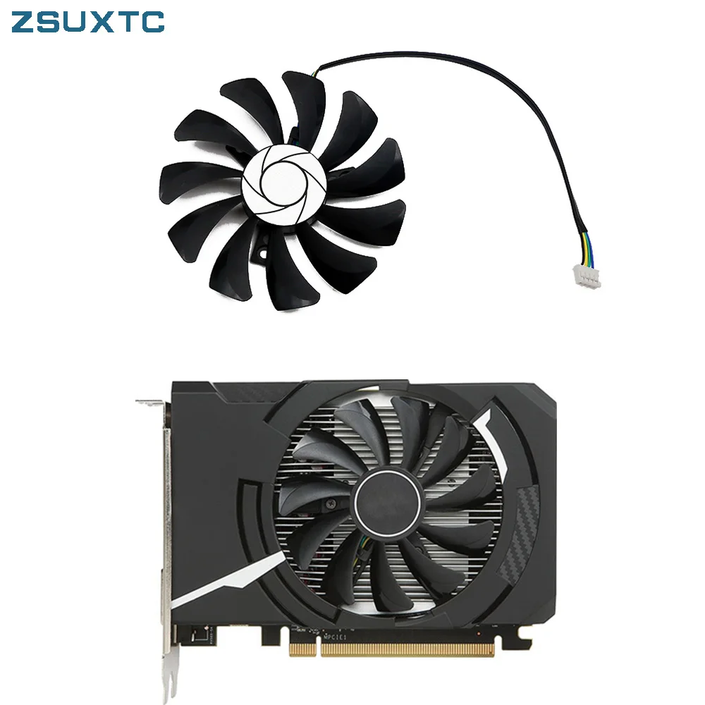 85mm 4pin HA9010H12F-Z RX460 4GB Cooler Fan Replace for MSI Inno3D P106 960 GeForce GTX 1060 AERO ITX 3G 6G OC Video card