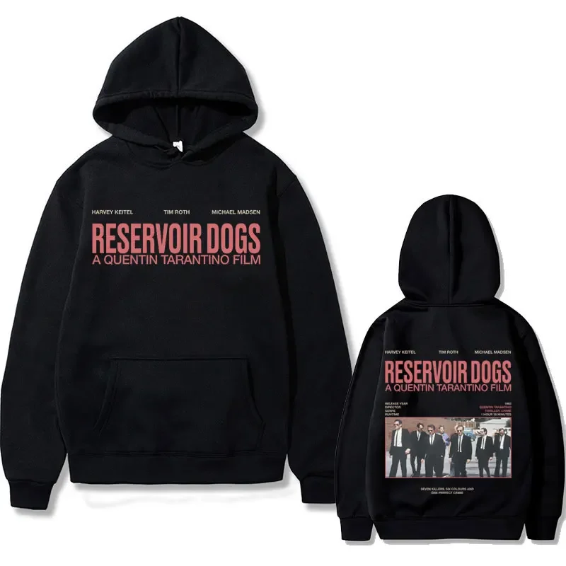 

Director Quentin Tarantino Hoodie Movie Reservoir Dogs Double Sided Print Hoodies Men Women Casual Vintage Oversized Sweatshirt