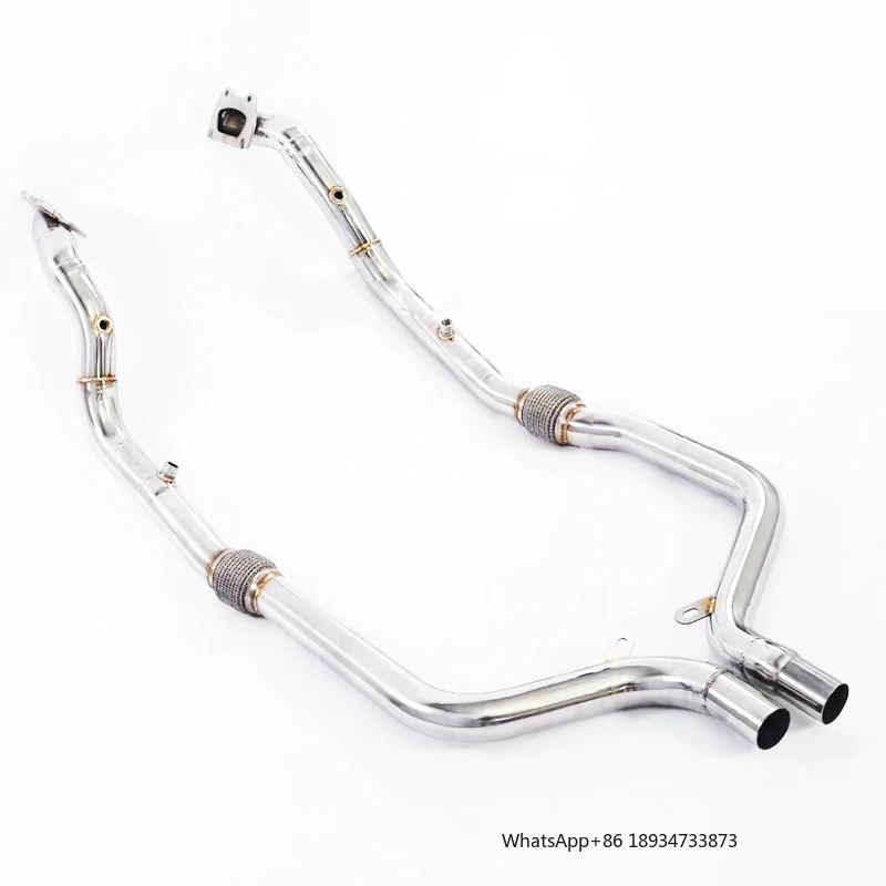 Exhaust Downpipe For Dodge Challenger SRT Hellcat 6.2L 2015-2023 Stainless Steel SUS304 Catless downpipe without catalyst