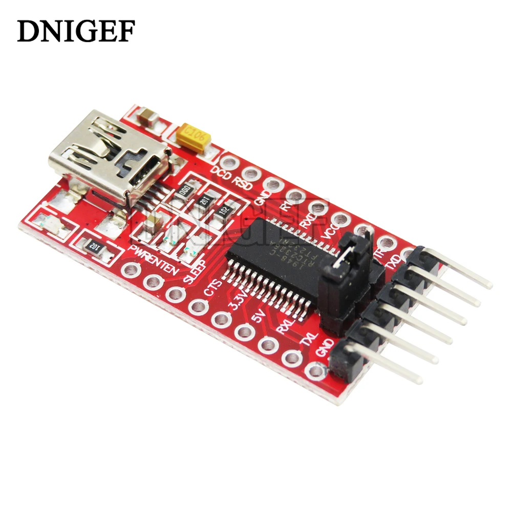 10PCS FTDI FT232RL USB zu TTL Seriell Konverter Adapter Modul 5V und 3,3V Für Arduino