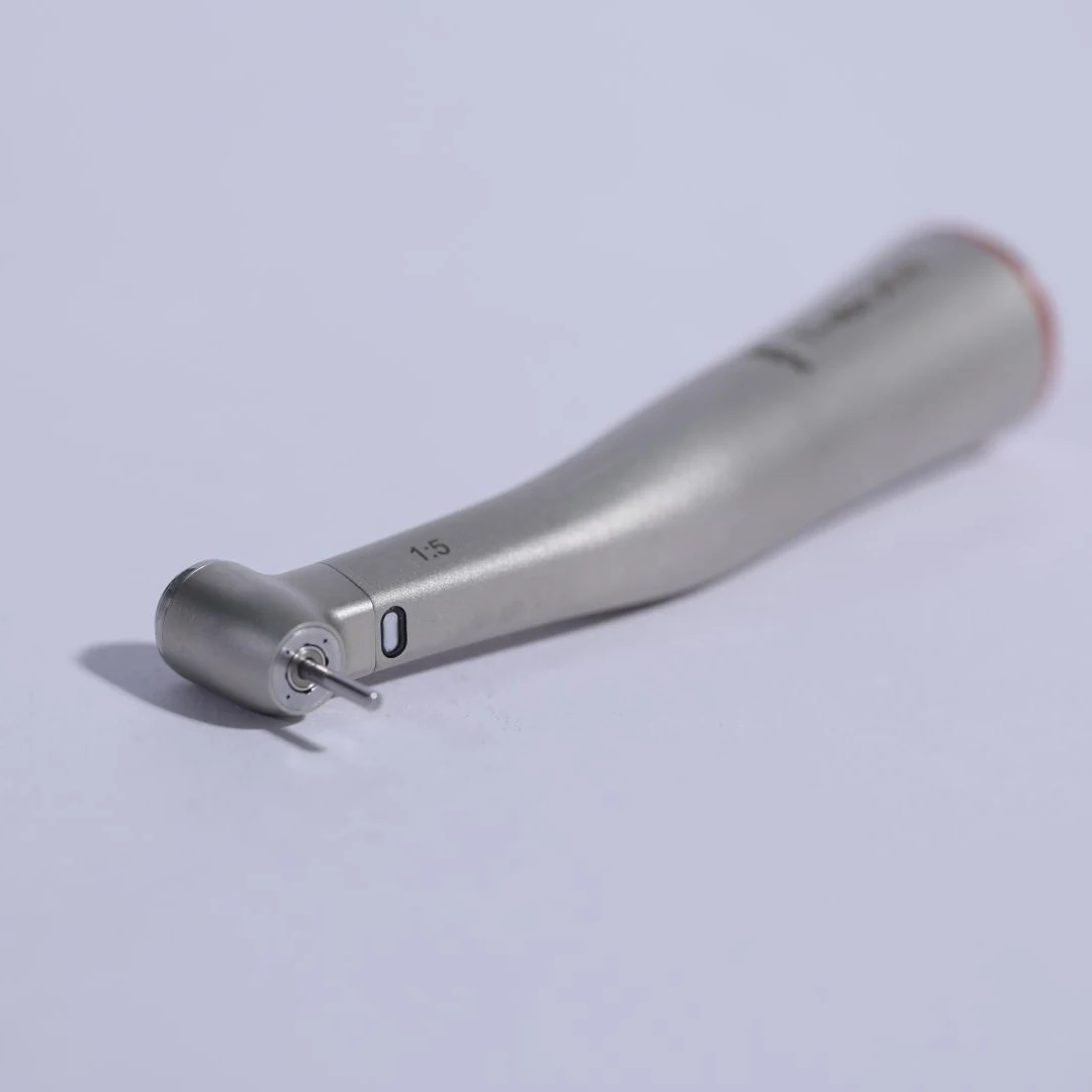 Dental 1:5 Increasing Red Rings Against Contra Angle Low Speed Handpiece With Optic Fiber X95L fit Dentistry Micromotor Tool