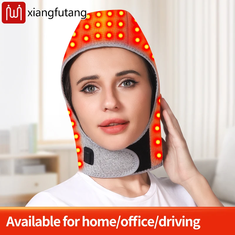 Red Light Heating Head and Neck Protection Cap Moxibustion Hot Compress Heating Caps Far-infrared Cold and Windproof Warm Cap