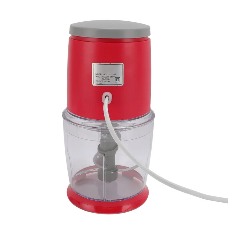 

Электрическая мясорубка из нержавеющей стали, маленькая 4-листовая мясорубка с медным двигателем, кухонный комбайн для домашнего использования, 400 Вт