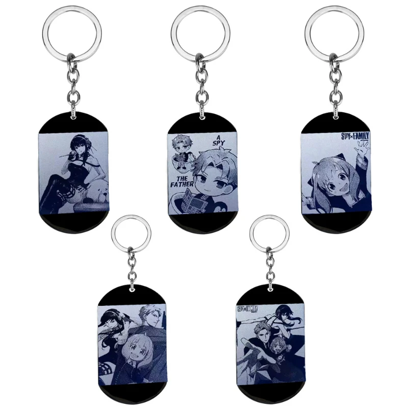 Yor Forger Loid Forger Anya Forger Popular Anime Peripheral Keychain Acrylic Two-dimensional Pendant Anime Keychain Collection