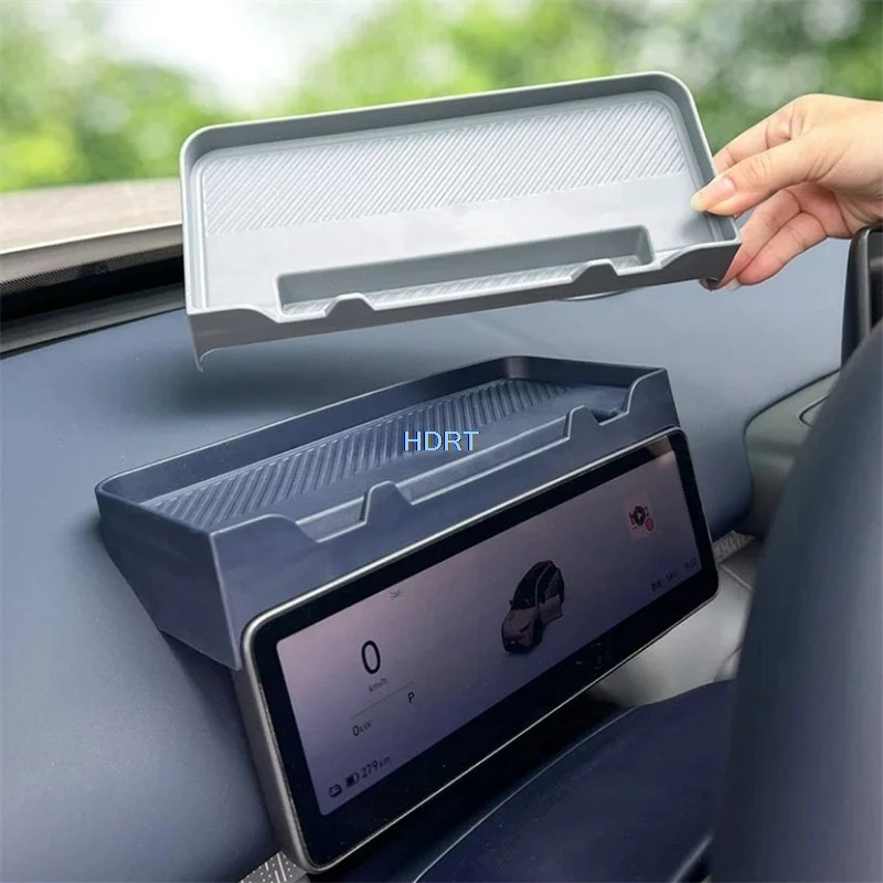 For Leapmotor B03X A10 2026 + Car Styling Dashboard Screen Rear Storage Box Dust Proof Pad Container Organizer Cover Accessories