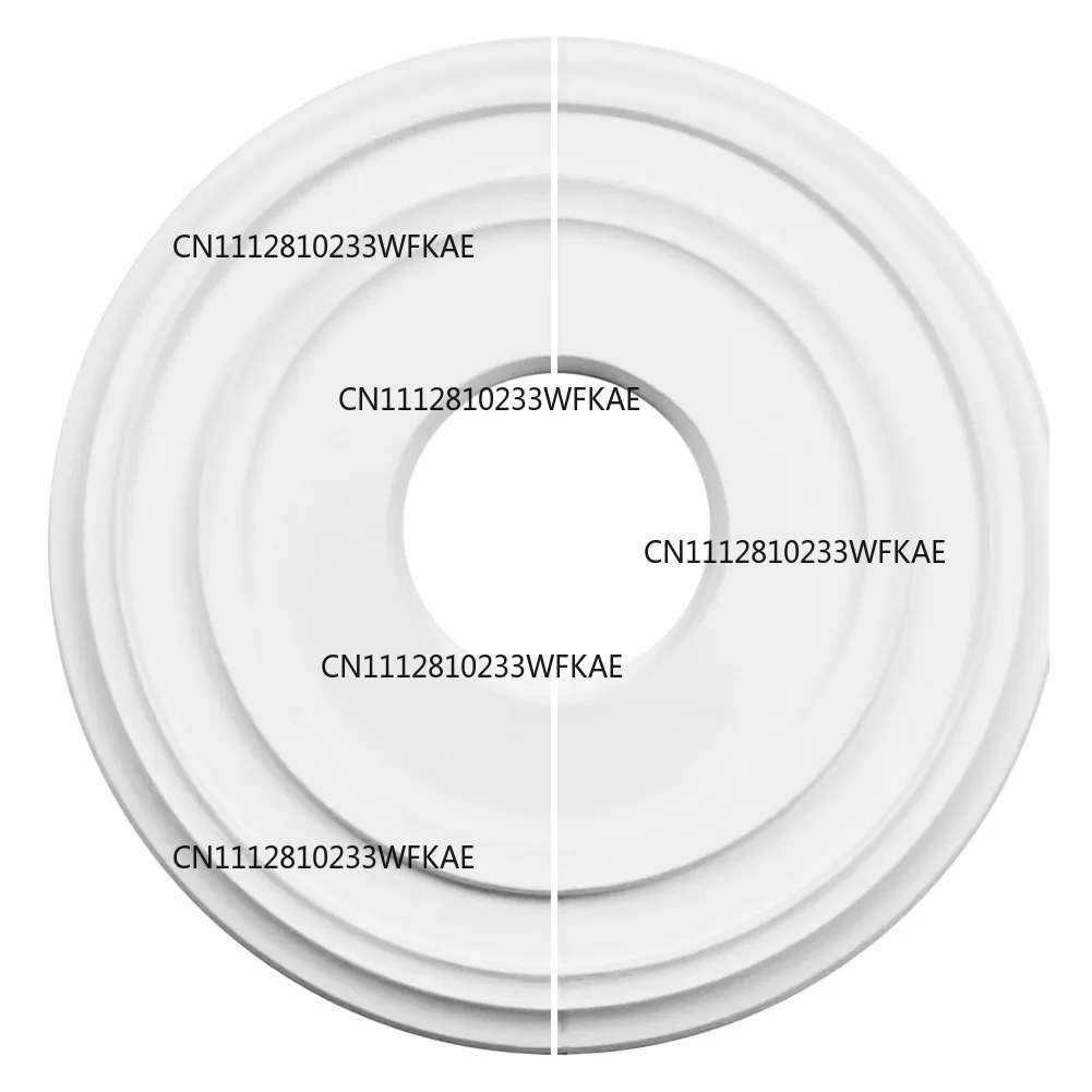 1pc 12inch Round Ceiling Medallion Split Molded PU Ceiling Medallion Decorative Ceiling Fan Light Fixtures Covers Plate