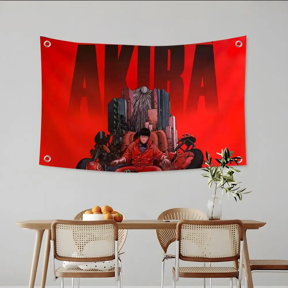 Cool anime A-akira Cyberpunk Flags  Camping Outdoor Garden room Decor  Wall Art Family Gifts