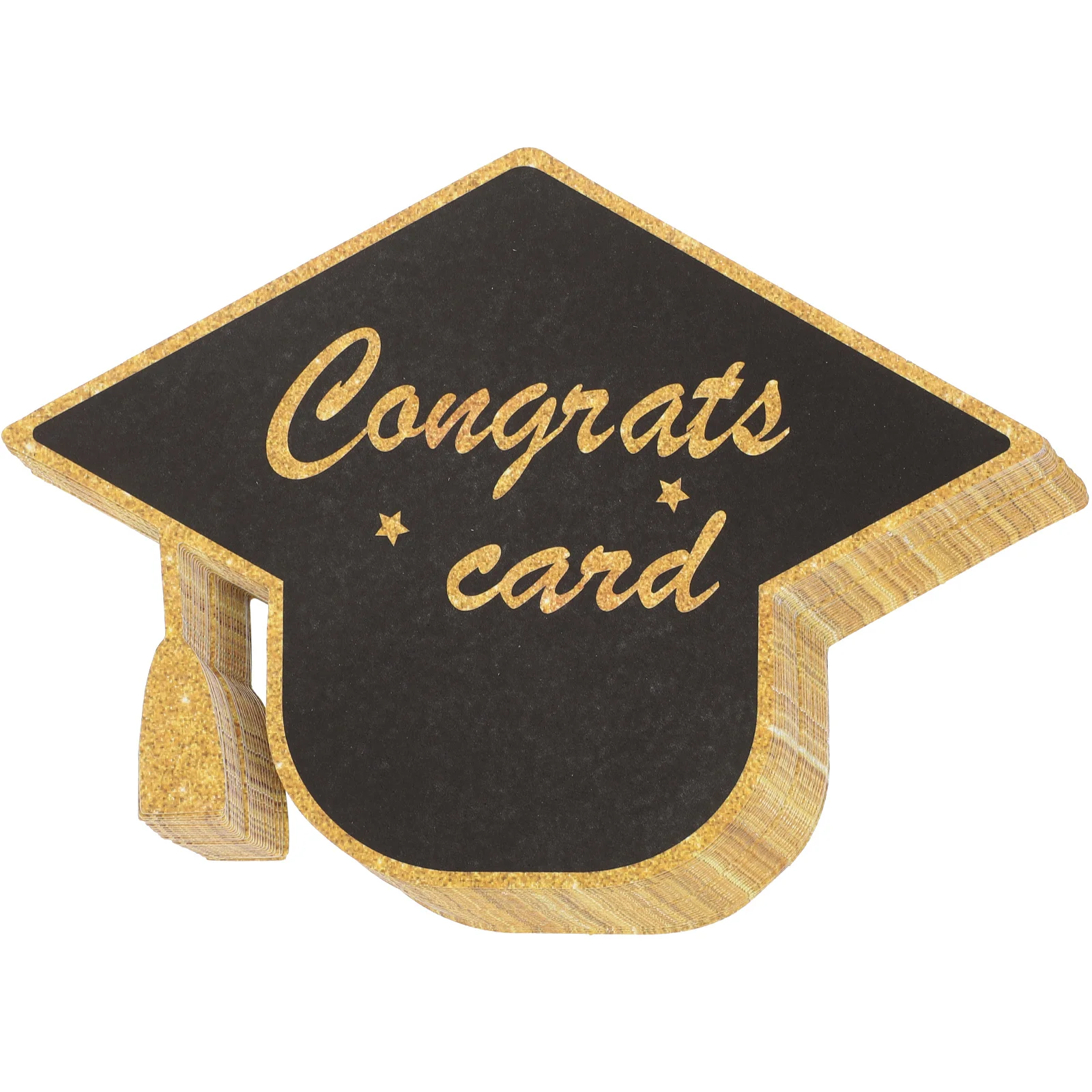 

30Pcs Graduation Cap Style Paper Cards Exquisite Pattern Greeting Cards for Graduation Celebration Congratulations Card