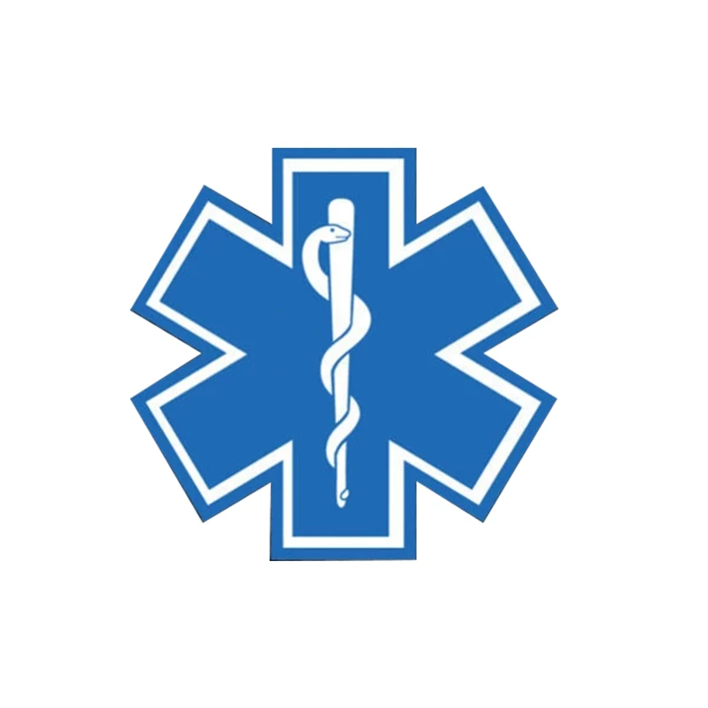 

70043# Funny Car Stickers Star of Life Sticker EMT Sticker Styling Waterproof Sunscreen Decal Vinyl Decal