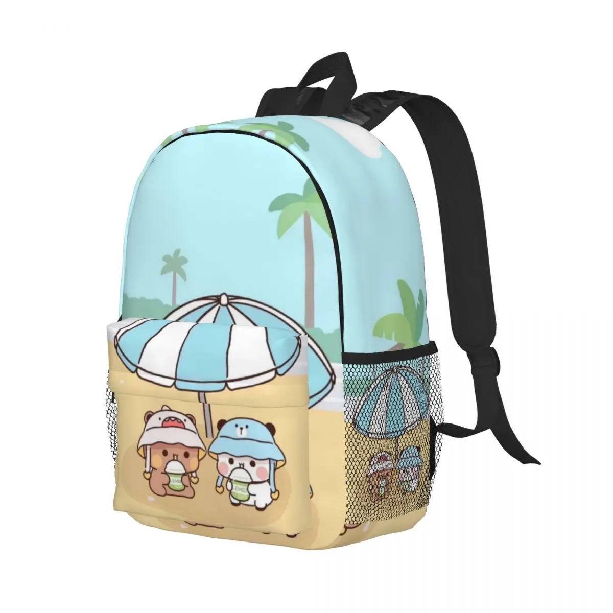 Schattige Beer Panda Bubu Dudu Nieuwe Modieuze Patroon Schooltas Print Lichtgewicht Rugzak 15Inch