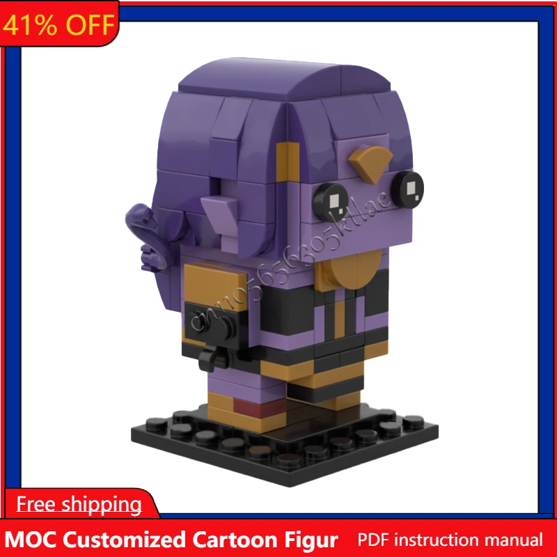 

152 PCS Vexoria the Sun Song Animation Figures Series Brickheaded Models Sets DIY Creative Bricks Assembly Toy Kids Gift Display