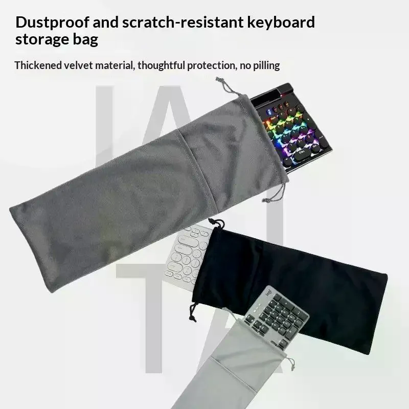 Storage Bags Keyboard Bags Drawstring Pocket Dustproof Handbag For Suitable For 68/87/108 Key Keyboards